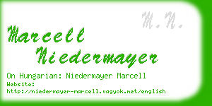 marcell niedermayer business card